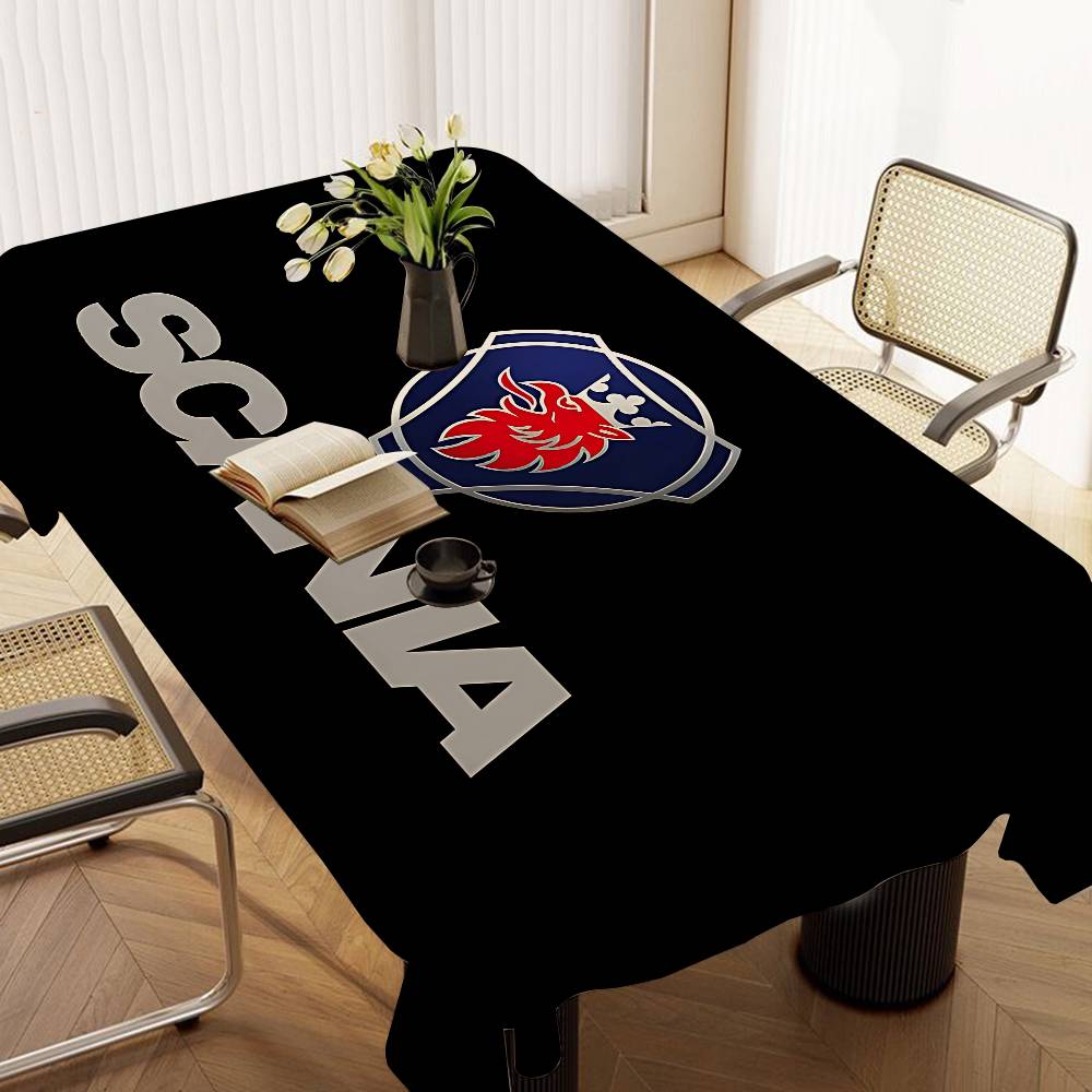 Home Textiles Today Logo - S-Scanias ロゴ付き洗えるテーブルクロス 結婚式 パーティー ダイニング 宴会装飾