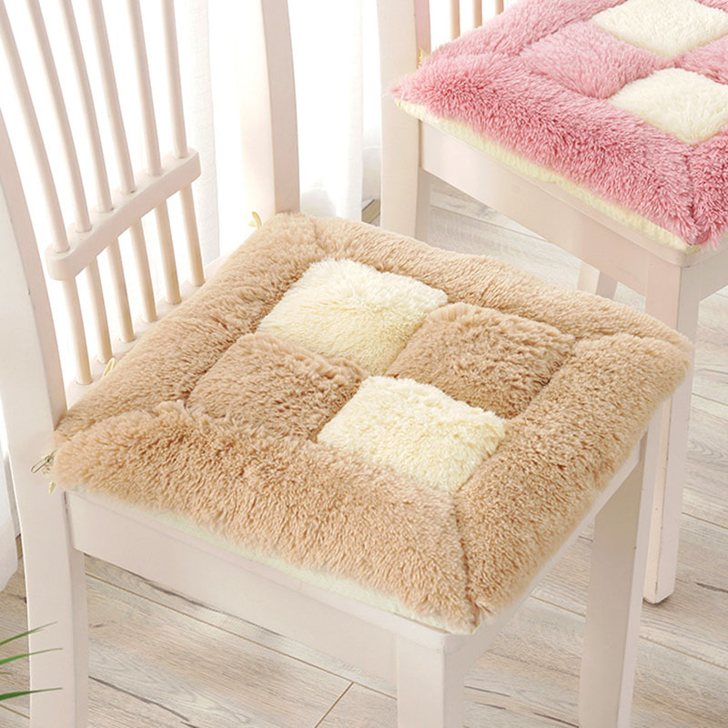 Home Textiles Super Soft - 新しい厚みのある格子柄の2色クッション北欧超ソフトぬいぐるみ冬用シートクッション快適なPP綿入りホームデコレーション