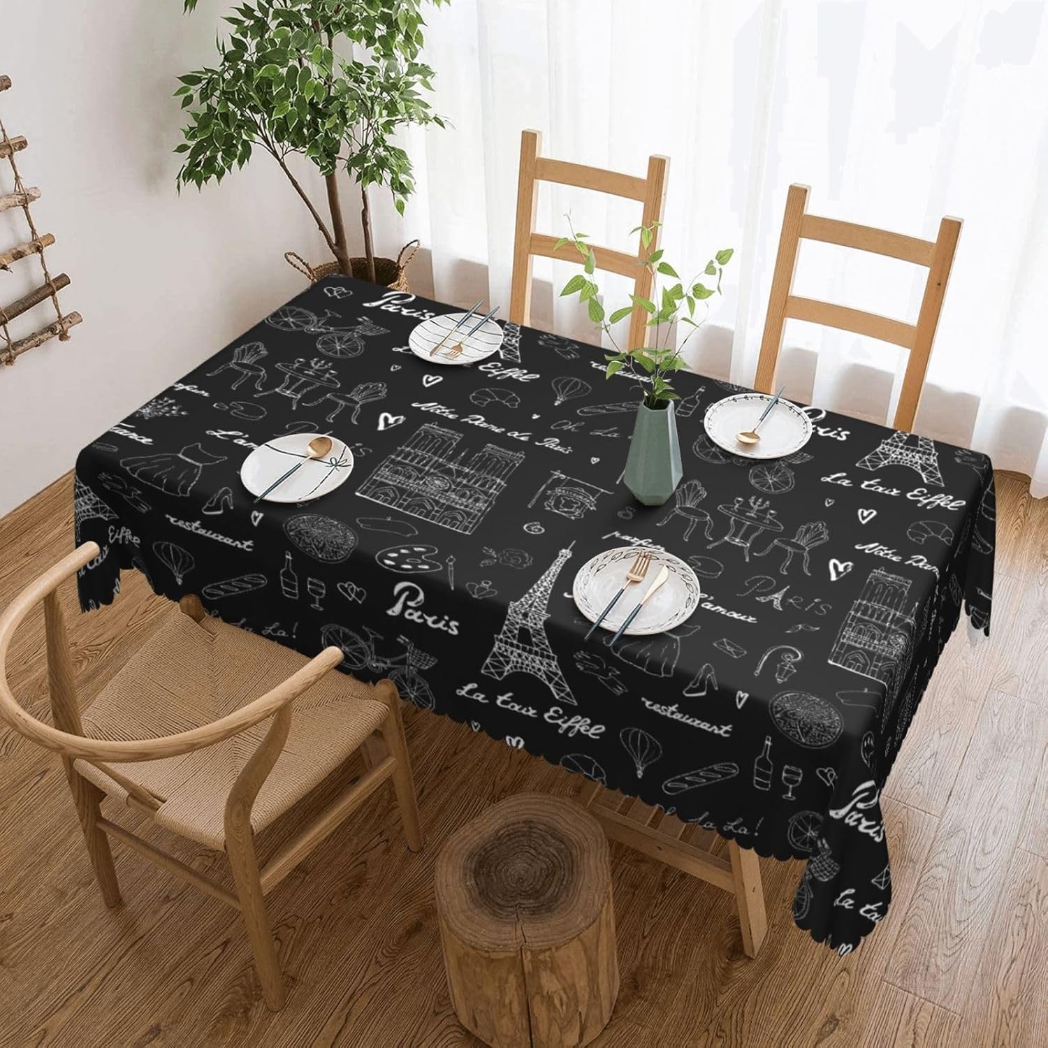 エッフェル塔テーブルクロス フランス パリ ロマンスアート  - Home Textiles Paris のレビューと価格