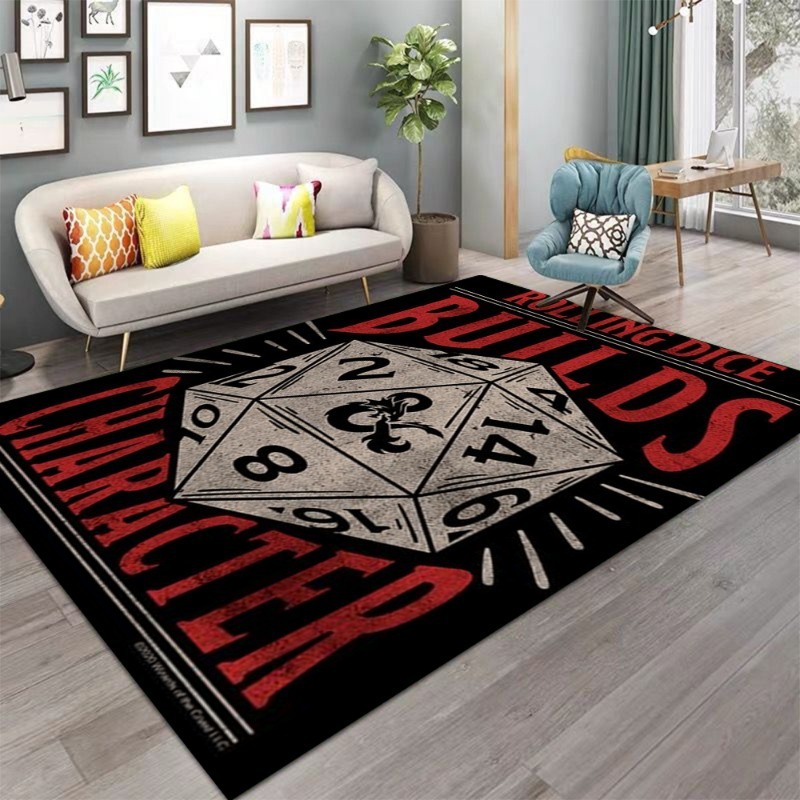 ダンジョンズ＆ドラゴンズ ダイスソード ヴィンテージプリント - Home Textiles Rug のレビューと価格