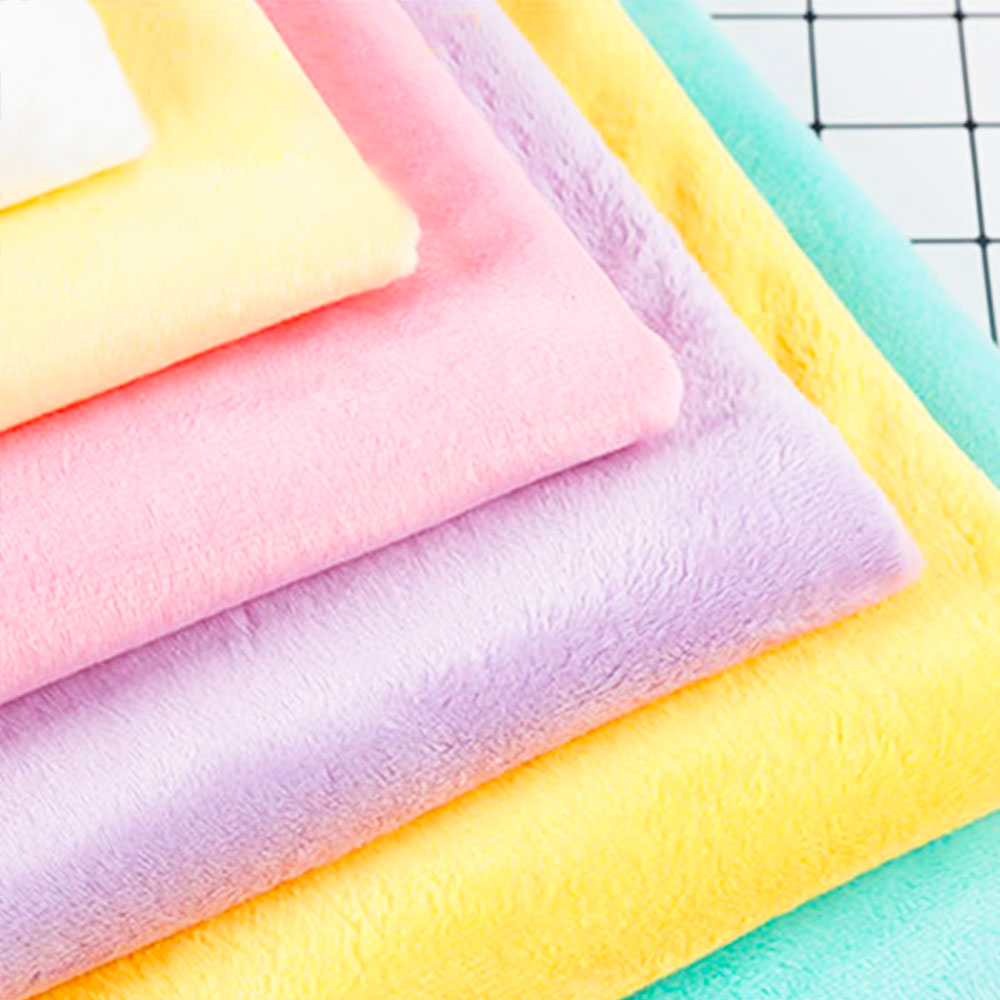 ショートベルベットポリエステル生地,無地のぬいぐるみ,大きい - Home Textiles Super Soft のレビューと価格
