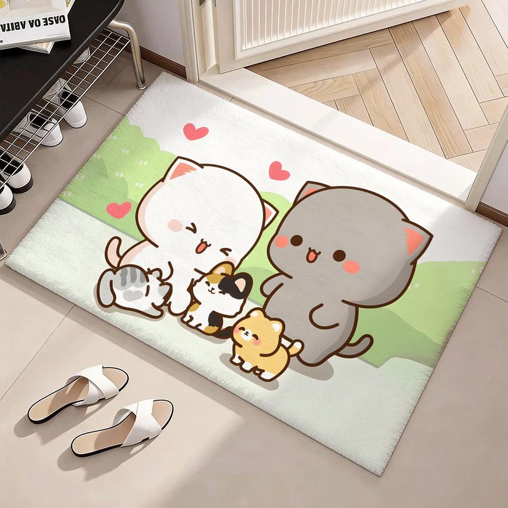 かわいい P-Peach And Goma フロアマット ソ - Home Textiles Rug のレビューと価格