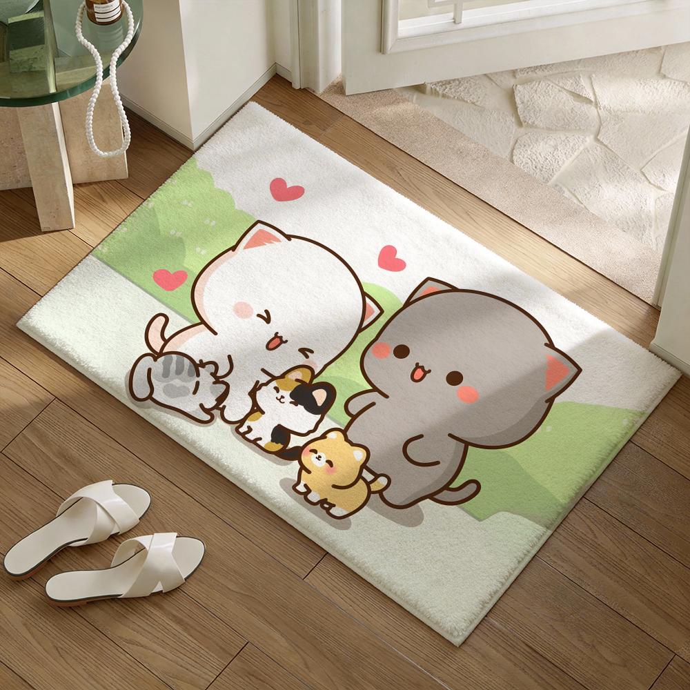かわいい P-Peach And Goma フロアマット ソ - Home Textiles Rug のレビューと価格