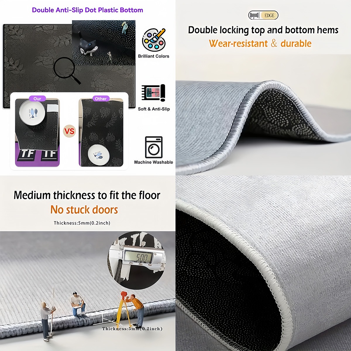 クリスタルベルベットラグ エッフェル塔 パリ都市景観 抽象ア - Home Textiles Paris のレビューと価格