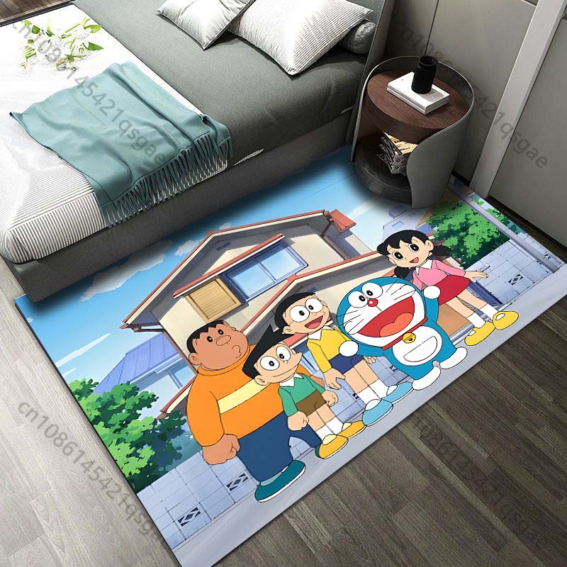 日本 D-ドラえもんと仲間たちプリントカーペット リビングル - Home Textiles Rug のレビューと価格