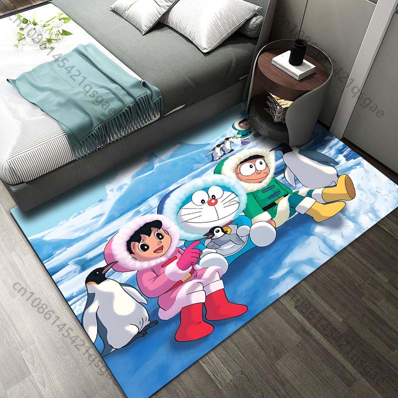 日本 D-ドラえもんと仲間たちプリントカーペット リビングル - Home Textiles Rug のレビューと価格