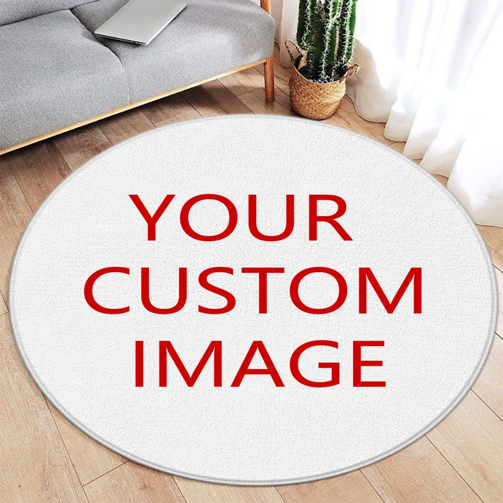 カスタム漫画動物ラウンドラグ - 花柄オーシャンフォレスト風 - Home Textiles Rug のレビューと価格