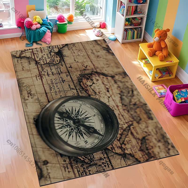 コンパスデザインのラグ、モダンな空間のリビングルーム、寝室、 - Home Textiles Rug のレビューと価格