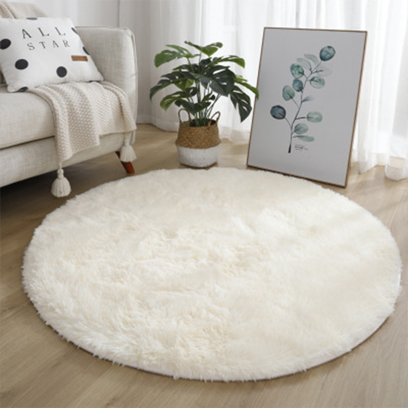超ソフトふわふわ丸型ラグ、リビングルームの装飾用ぬいぐるみカ - Home Textiles Super Soft のレビューと価格