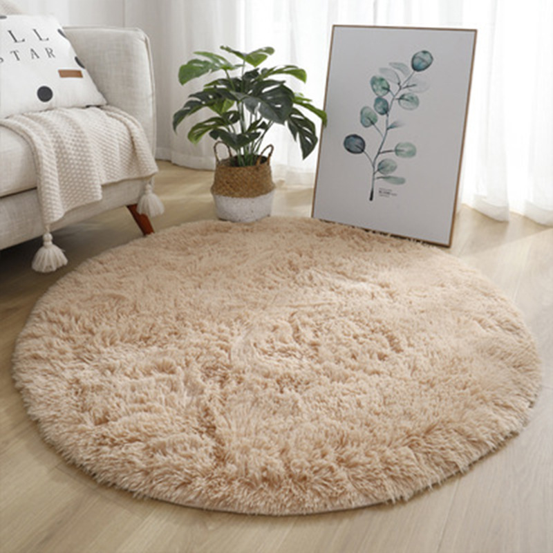 超ソフトふわふわ丸型ラグ、リビングルームの装飾用ぬいぐるみカ - Home Textiles Super Soft のレビューと価格
