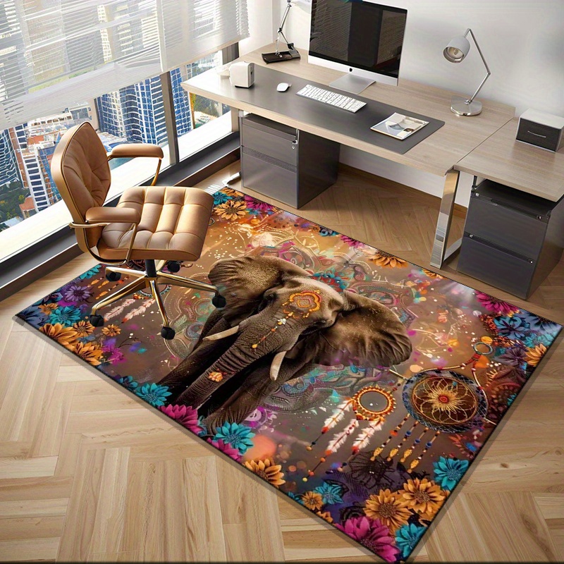 象のマンダラ絨毯：ボヘミアンスタイルの家のためのエスニックな - Home Textiles Rug のレビューと価格