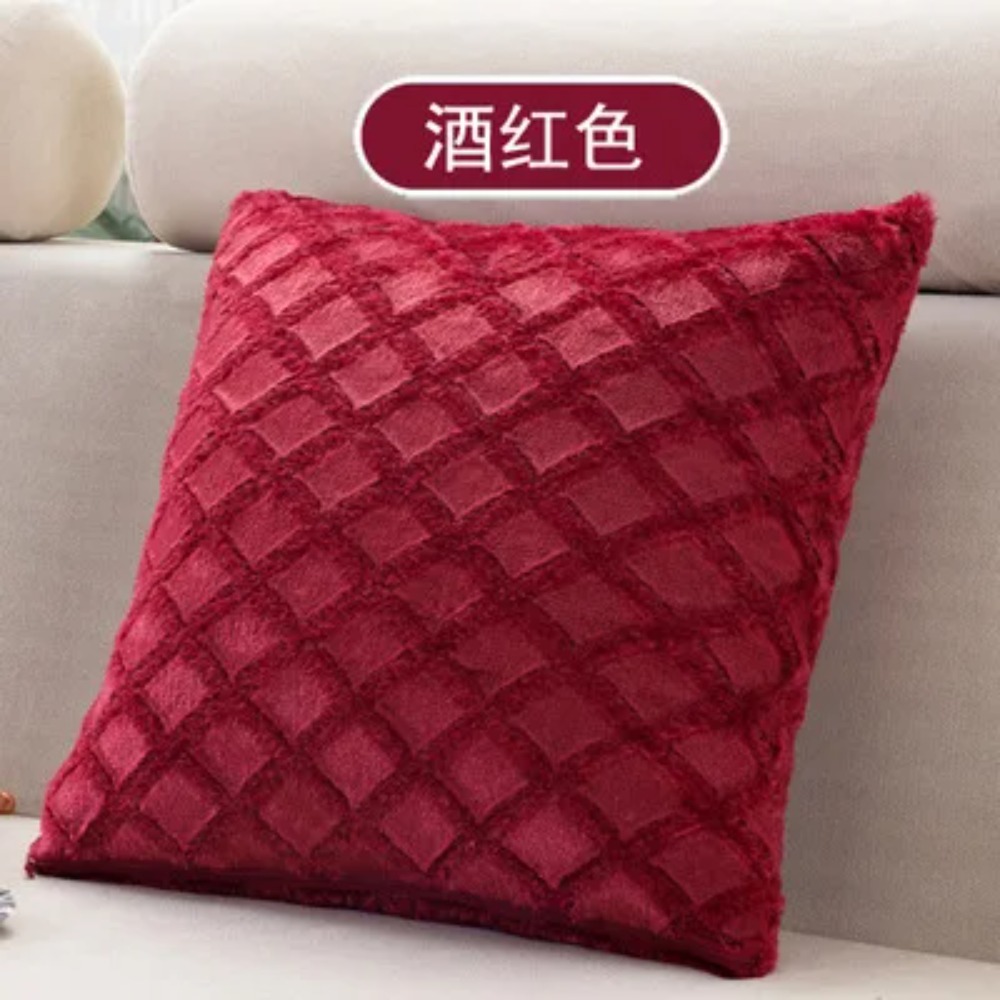 高級クッションカバー 超ソフトショートプラッシュランバーピロ - Home Textiles Super Soft のレビューと価格