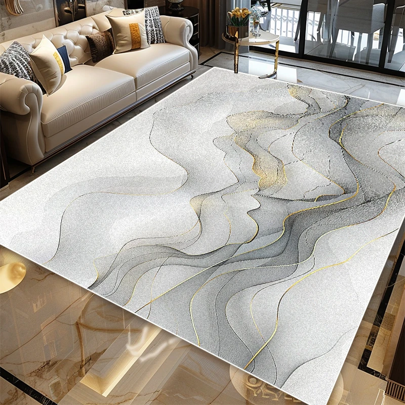 北欧大理石アートデザインノンスリップ大面積カーペットリビング - Home Textiles Rug のレビューと価格