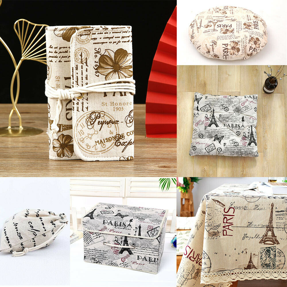 パリエッフェル塔フラワーシールフレンチパターン生地コットンリ - Home Textiles Paris のレビューと価格