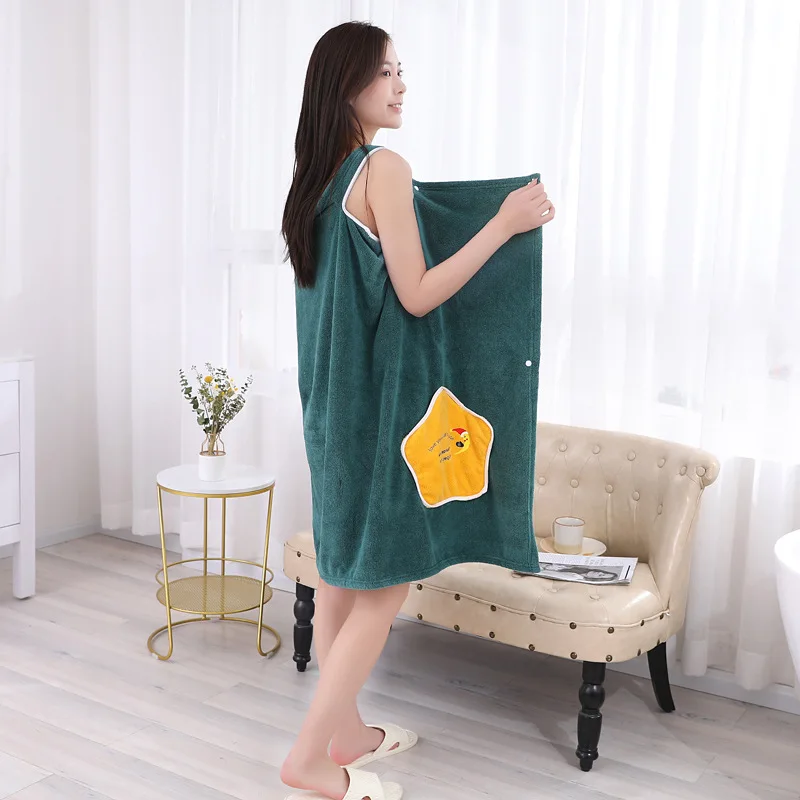 ウェアラブルマイクロファイバーバスローブ 超吸水性 ソフト  - Home Textiles Super Soft のレビューと価格