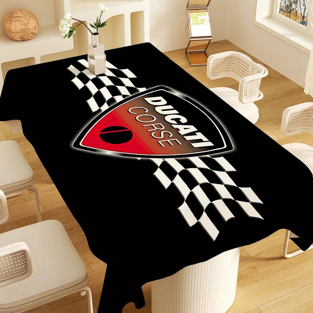 D-Ducaties モーターサイクルロゴテーブルクロス テ - Home Textiles Today Logo のレビューと価格