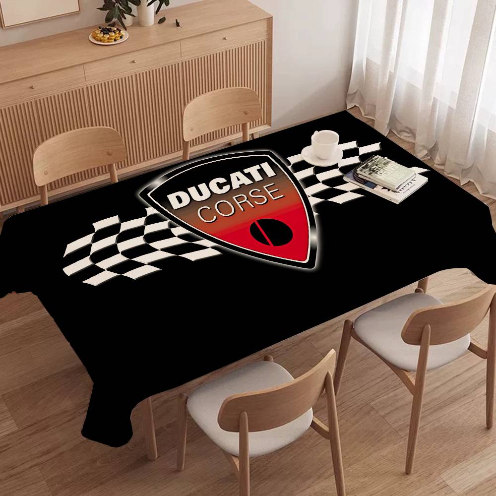 D-Ducaties モーターサイクルロゴテーブルクロス テ - Home Textiles Today Logo のレビューと価格