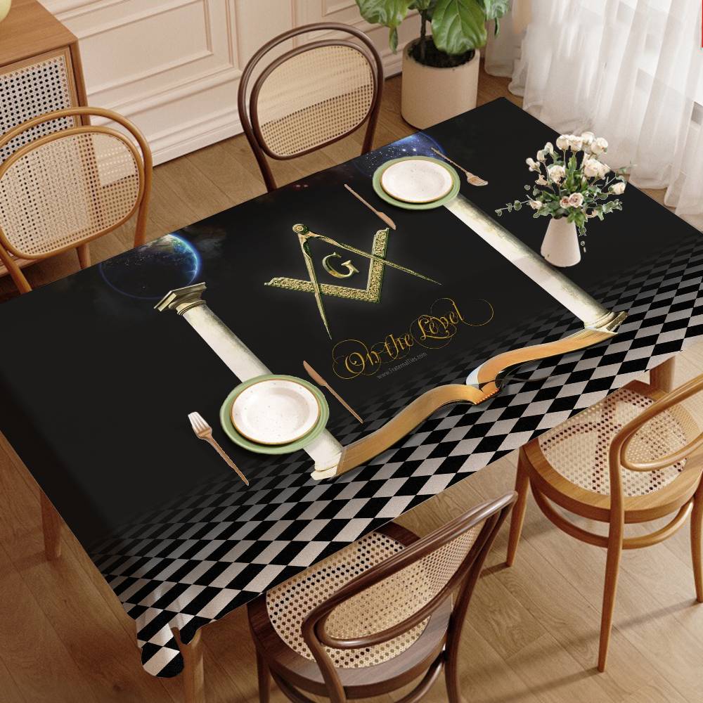 フリーメーソンロッジ フリーメーソンロゴ テーブルクロス ホ - Home Textiles Today Logo のレビューと価格