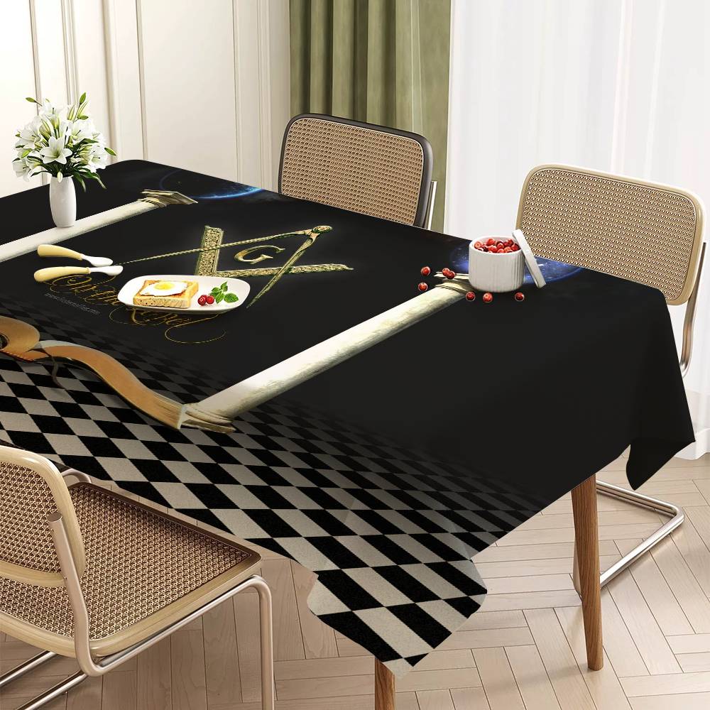 フリーメーソンロッジ フリーメーソンロゴ テーブルクロス ホ - Home Textiles Today Logo のレビューと価格
