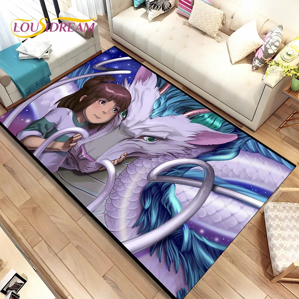 千と千尋の神隠し漫画アニメエリアラグ、リビングルーム、ベッド - Home Textiles Rug のレビューと価格
