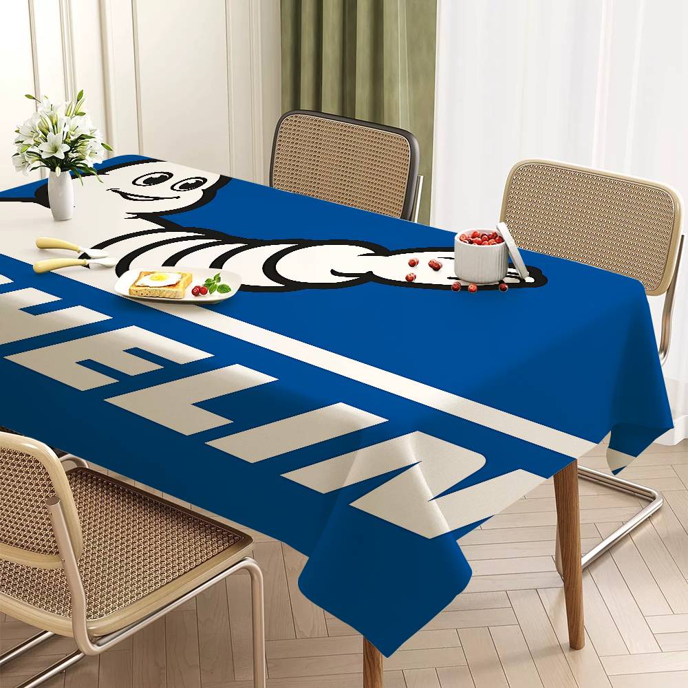 M-Michelinsロゴ入りポリエステル防水テーブルクロス - Home Textiles Today Logo のレビューと価格