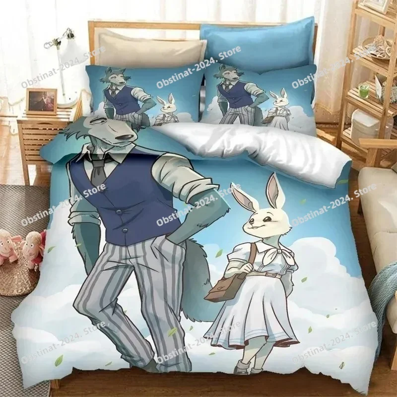 アニメ BEASTARS 寝具セット プリント寝具セット 枕 - Home Textiles Super Soft のレビューと価格