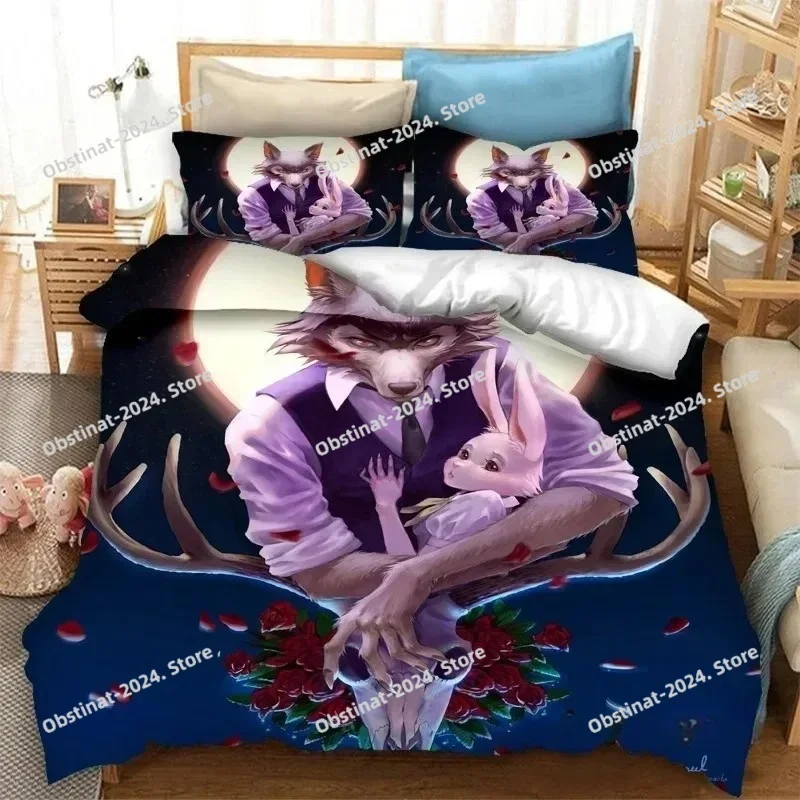アニメ BEASTARS 寝具セット プリント寝具セット 枕 - Home Textiles Super Soft のレビューと価格