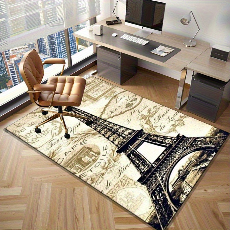 エッフェル塔パリをテーマにしたエレガントな家の装飾用ラグ - - Home Textiles Paris のレビューと価格