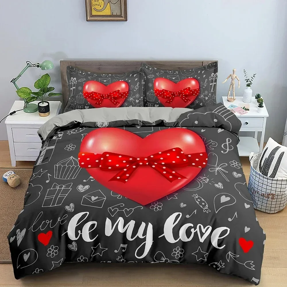 3D ラブハート布団カバーパリタワー寝具セットベッドリネンホ - Home Textiles Paris のレビューと価格