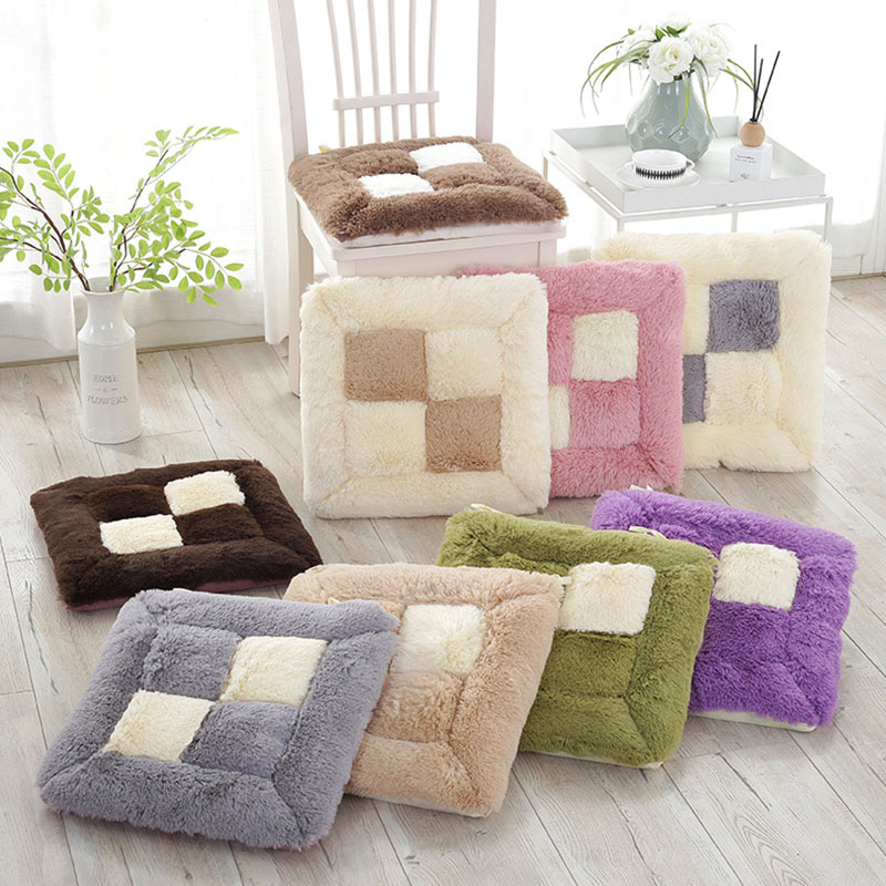 新しい厚みのある格子柄の2色クッション北欧超ソフトぬいぐるみ - Home Textiles Super Soft のレビューと価格