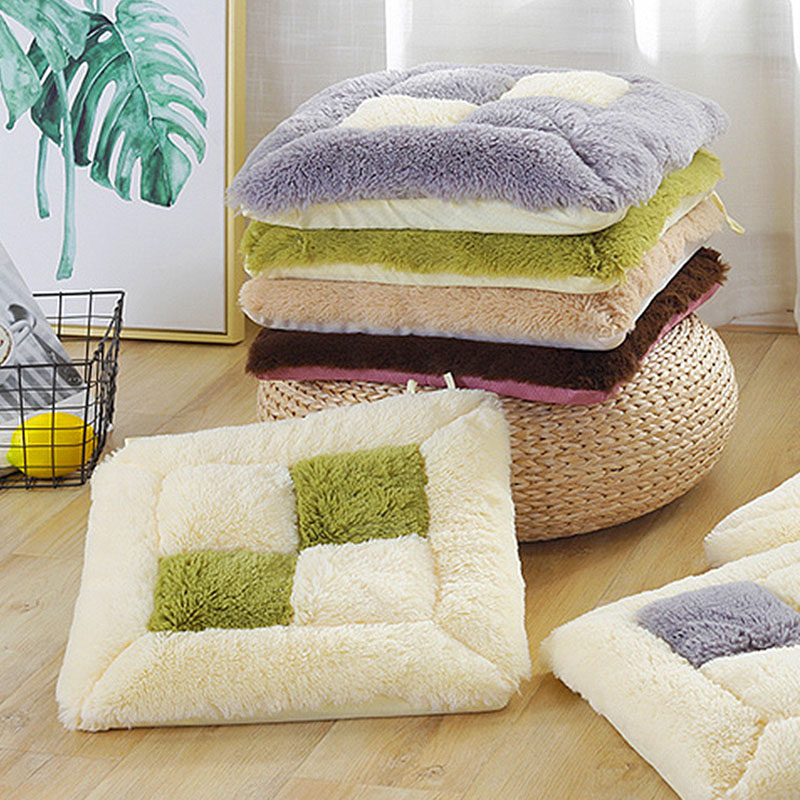 新しい厚みのある格子柄の2色クッション北欧超ソフトぬいぐるみ - Home Textiles Super Soft のレビューと価格
